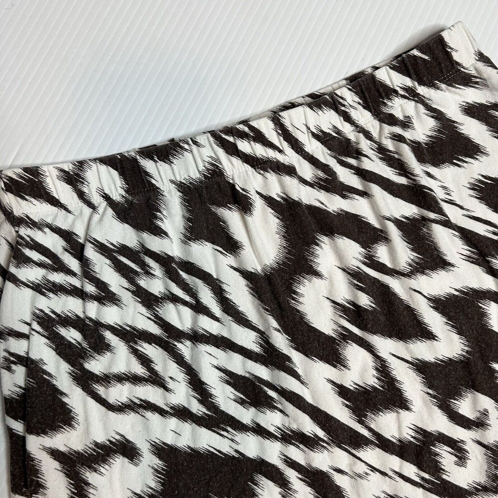 Chicos Womens Size‎ 0 ( XS or Size 4) Maxi Brown White Geometric Pull On Skirt